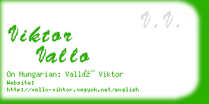 viktor vallo business card